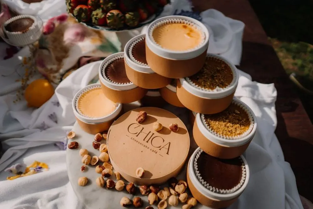 Cheesecakes mini de CHICA en sus cajitas